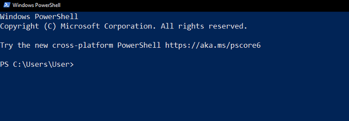 Prompting to PowerShell window