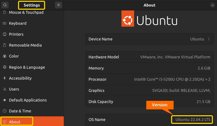 Ubuntu version checking