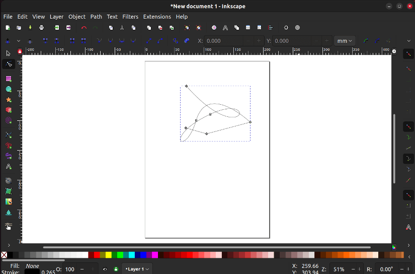 Inkscape video graphics editor
