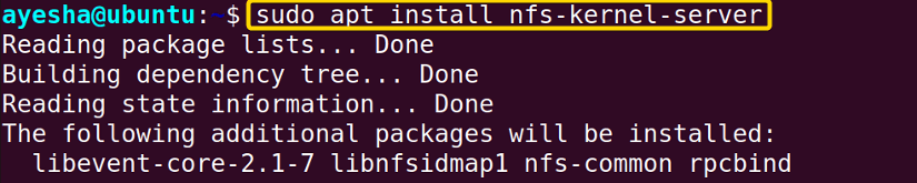 Install NFS Server