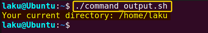 bash set output of command to variable