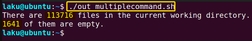  Set output of multiple command to a variable in Bash