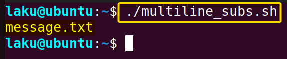 Setting output of multiline command into a variable in Bash