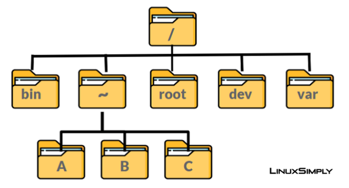 Bash file system topology