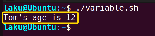 Variables-in-Bash-script