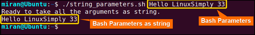 Passing Parameters as String 