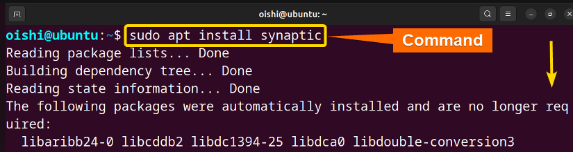 Install Synaptic with apt