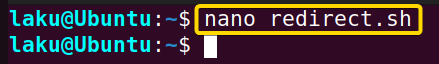 Creating a Bash script using nano