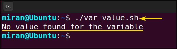 Verify Whether a Variable has a Value in a Bash Script