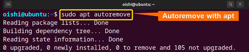 Unrequired files are auto removed with apt