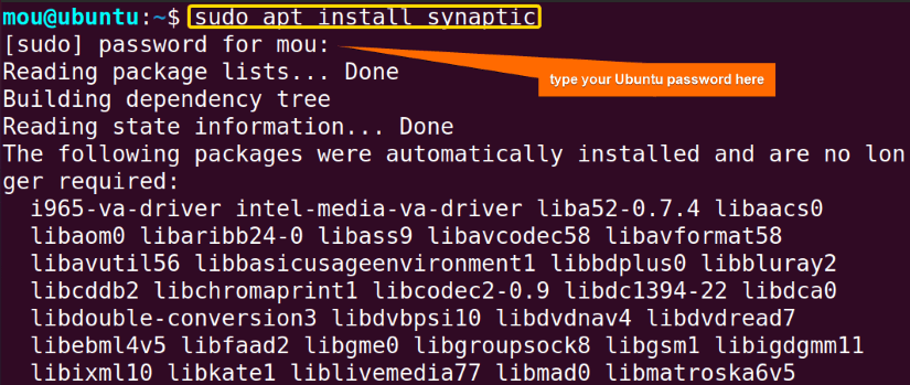 installing synaptic package manager in Linux