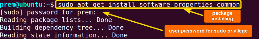 the software package is installed in this command to fix add-apt-repository command not found 