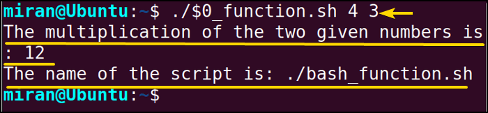 Using the $0 Parameter in the Bash Function