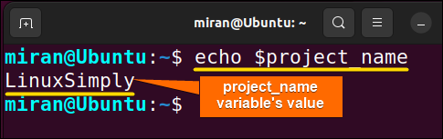 permanent env variable in the command line