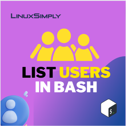 Bash list users