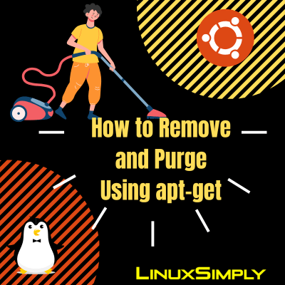 explaining about how to remove and purge a package using apt-get