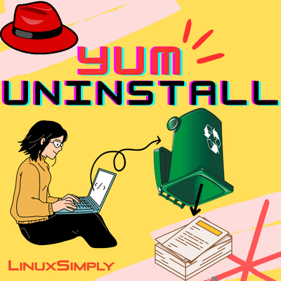 describing how to uninstall a package using yum command