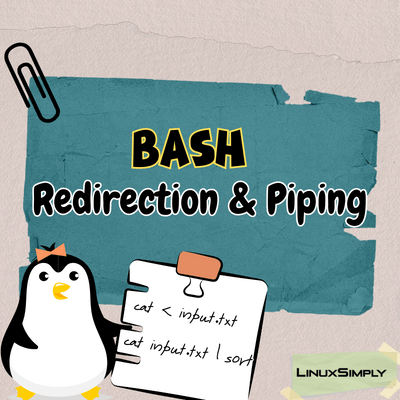 Bash redirection and piping