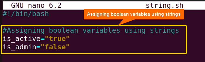 Assigning Boolean variables using strings