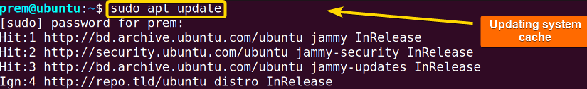 ubuntu repoitory general update