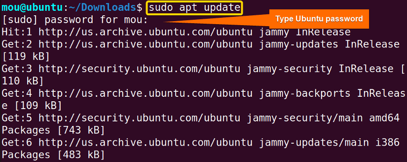 Updating a package to upgrade in Linux