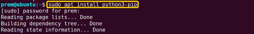 the pip package manager is installed by CLI 