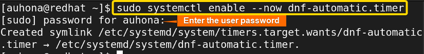 Enables automatic timer for automatic update schedule.