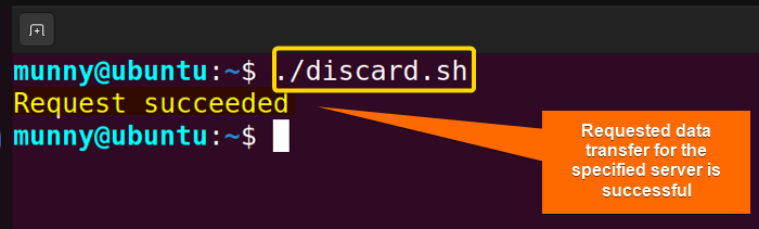 Discarding output of bash redirection