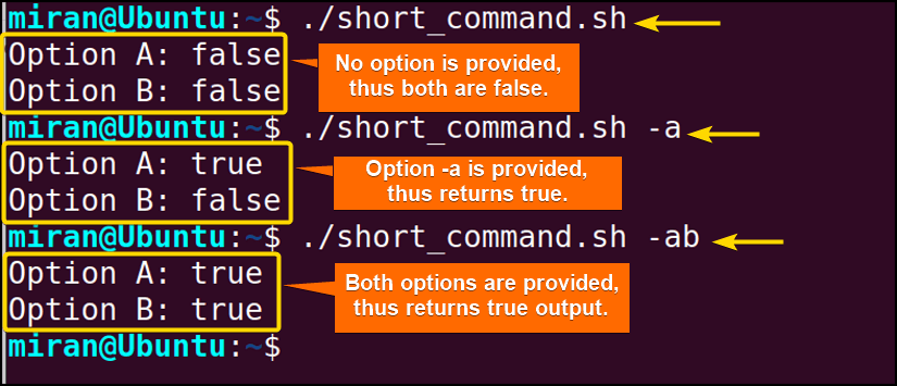 Parsing Short Command-Line Options with the getopts Command in Bash Script