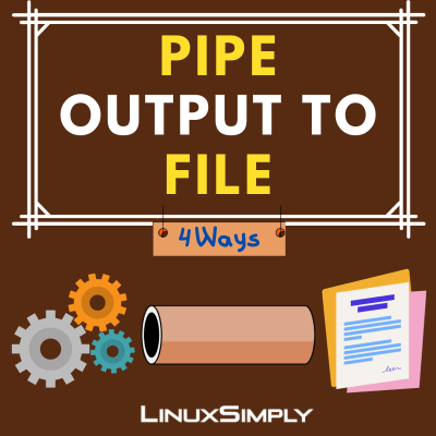 Pipe output to file in Linux