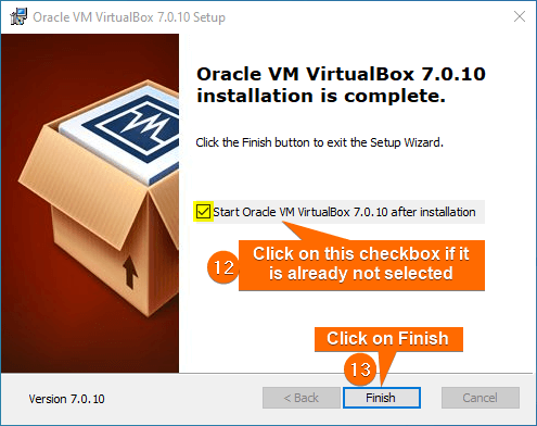 click "Finish" to exit from the installer