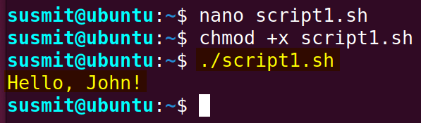I have a bash script which has printed a text where variable name is substituted by its value.