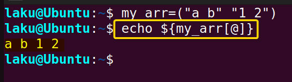 Syntax of array expansion