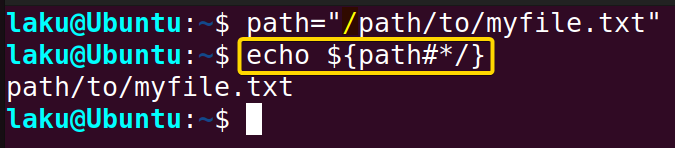 Remove matching from the beginning of a parameter