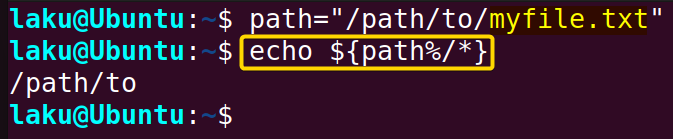Remove matching from the end of a parameter