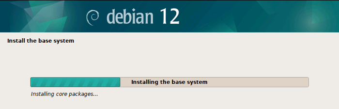 installing the base system