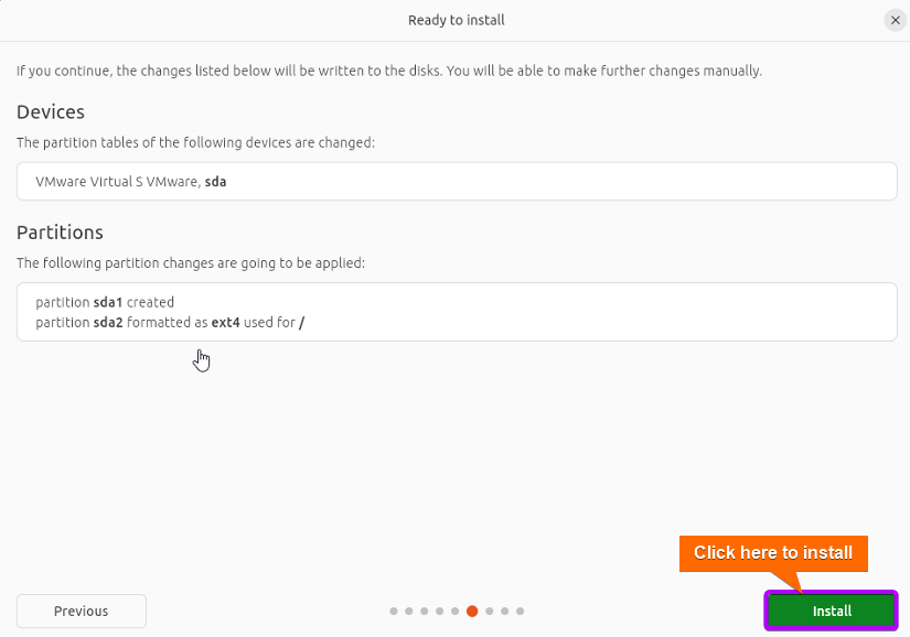 click on Install button to continue the installation