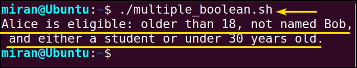 Combining Multiple Boolean Operators in a Bash Script