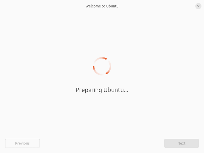 ubuntu booting up for installation