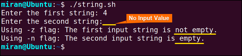 Incorporating String Unary Operators to Check Whether the String is Empty or Not