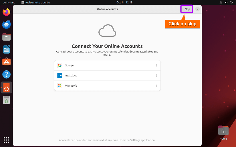 add your online account