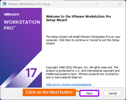 A installation wizard appears.