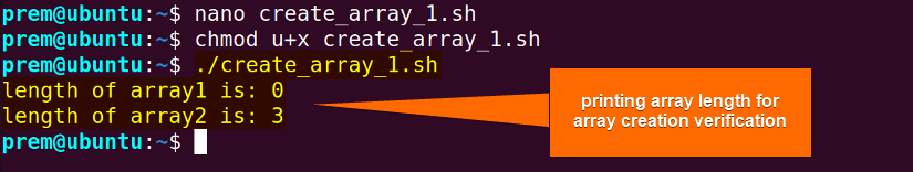 index array creation in bash.