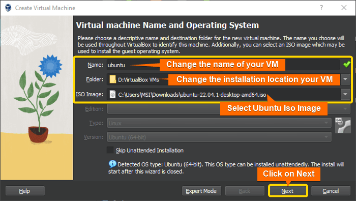 set up vm with ubuntu 22