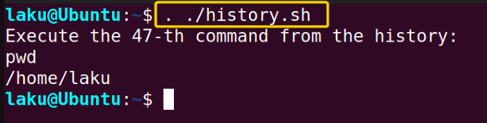 Executing a script from the command line