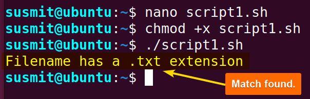 The .txt file extension found in the filename.