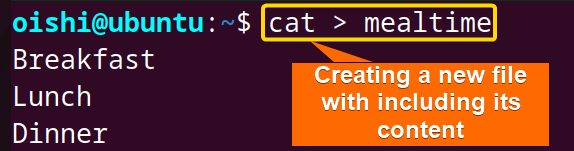 Creating file cat bash operator