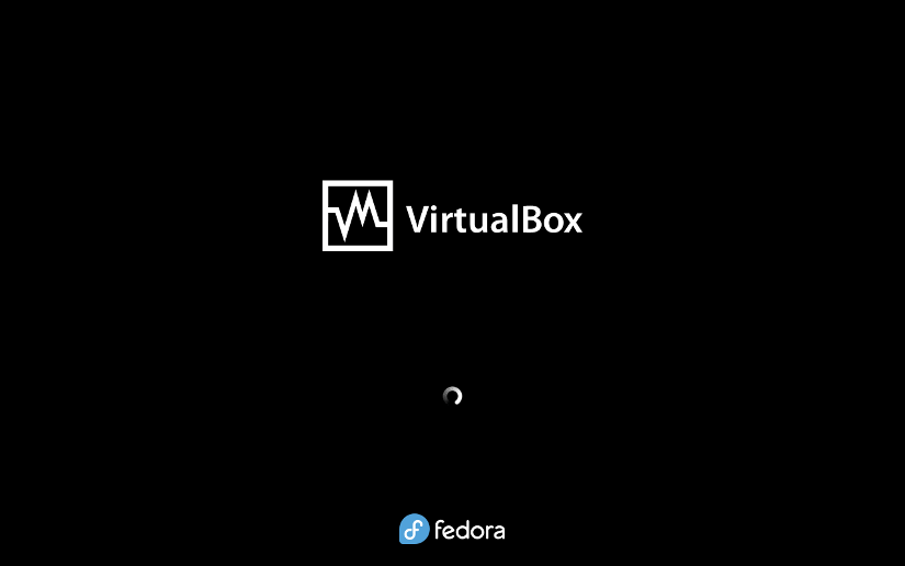 fedora VM opening on Virtualbox