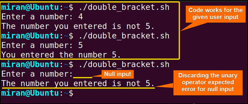 Prevent the 'Unary Operator Expected' Error Using the Double Bracket