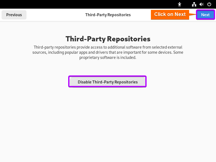 enable third party repositories